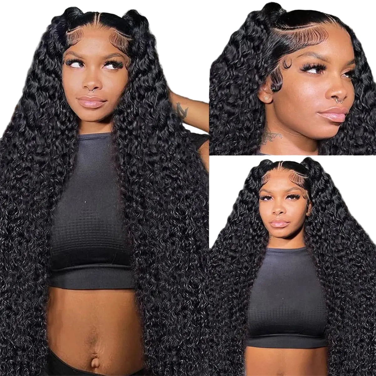13x4 Full HD Lace Deep Wave Indian Human Hair Wig