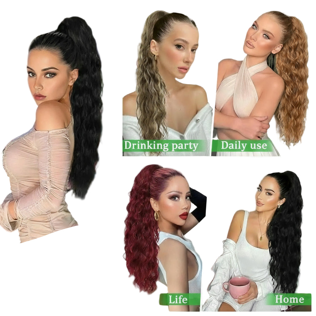 Long Curly Wavy Ponytail Hair Extension