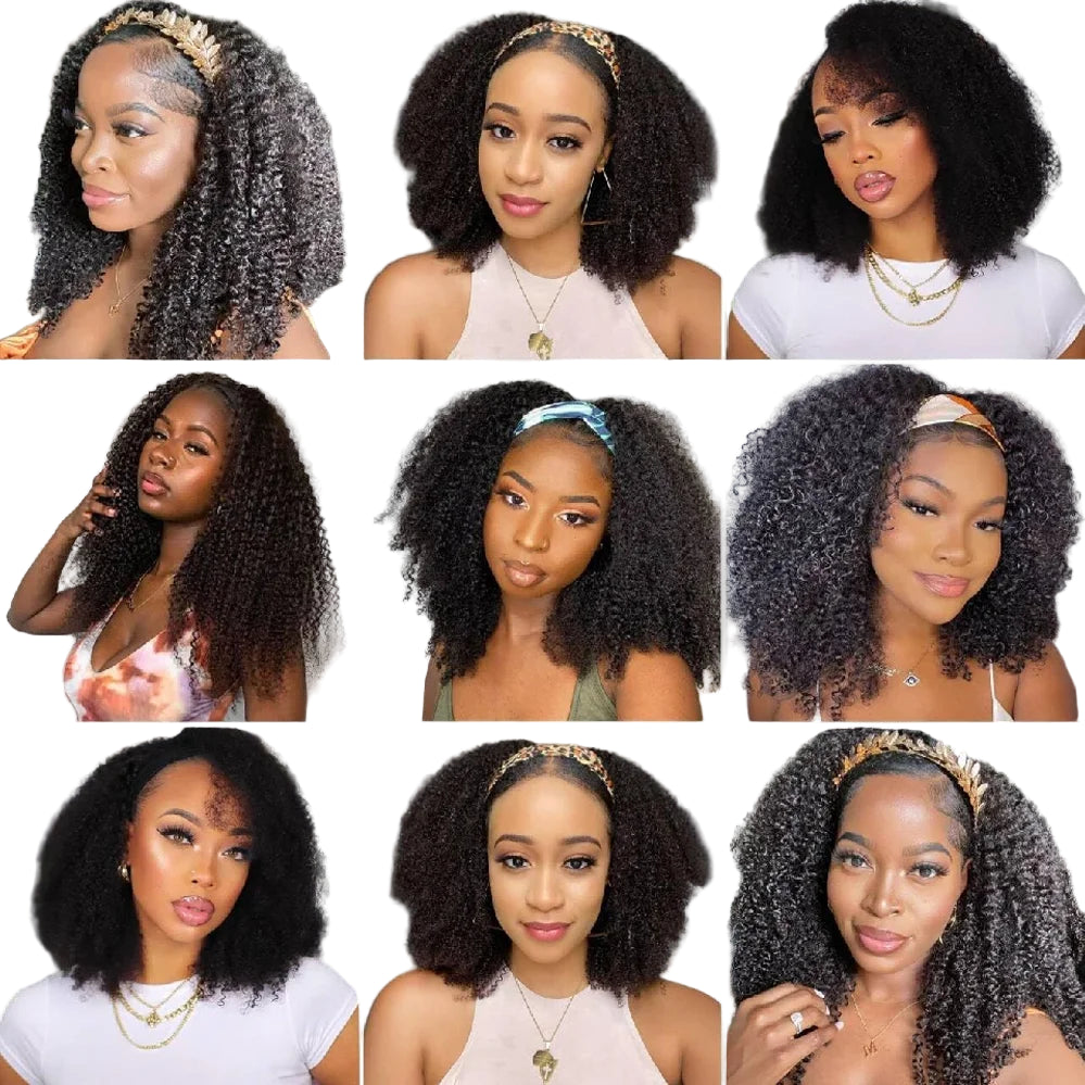 16 Inch 3 IN 1 Half Wig with Drawstring Seamless Human hair