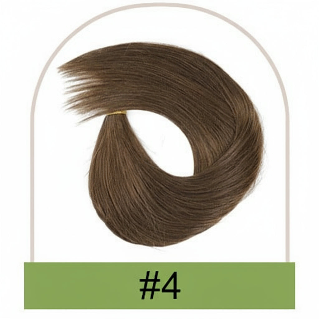 Ponytail Human Hair Straight Clips