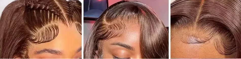 Pre Plucked Chocolate Brown Curly 13X6 Lace Front Wig