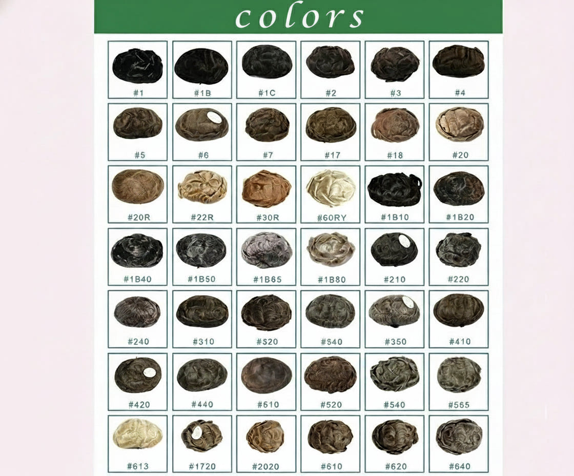 Natural Hairline Q6 Lace Front Male Wigs