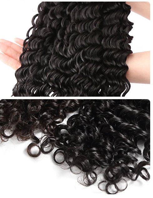 Deep Wave Human Hair Bundles Curly Hair Weaving 28 30 40 42 Inch Natural Human Hair Remy Loose Deep Wave Hair 1 2 3 4 5 Bundles