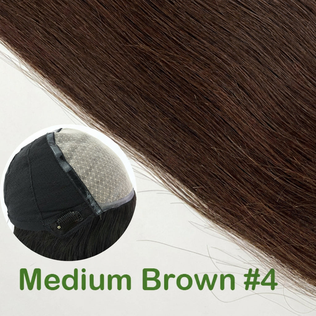 Silk Top Full Lace Wig with Bangs