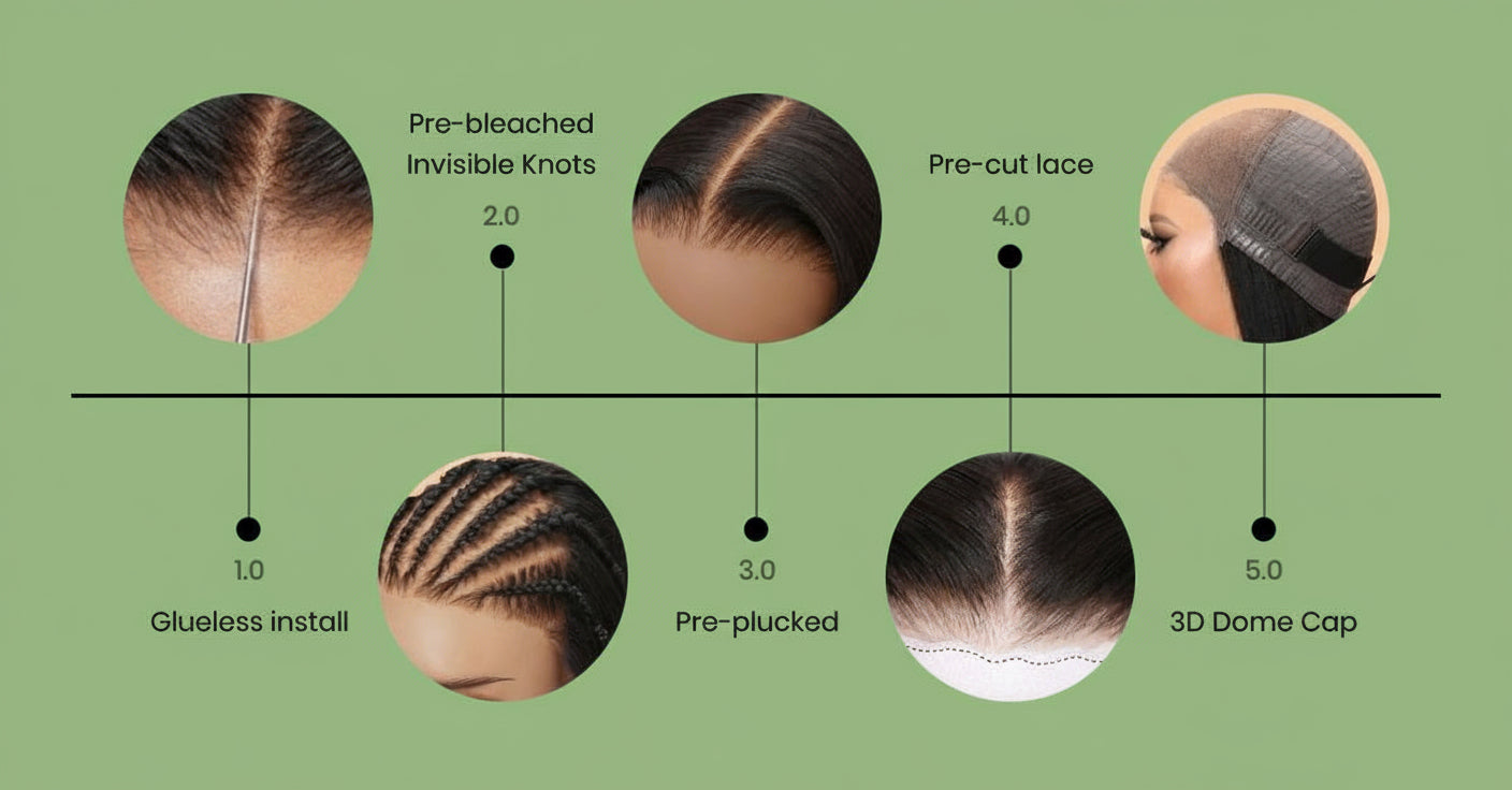 Water Curly Hair Twist Invisible Lace Human Hair