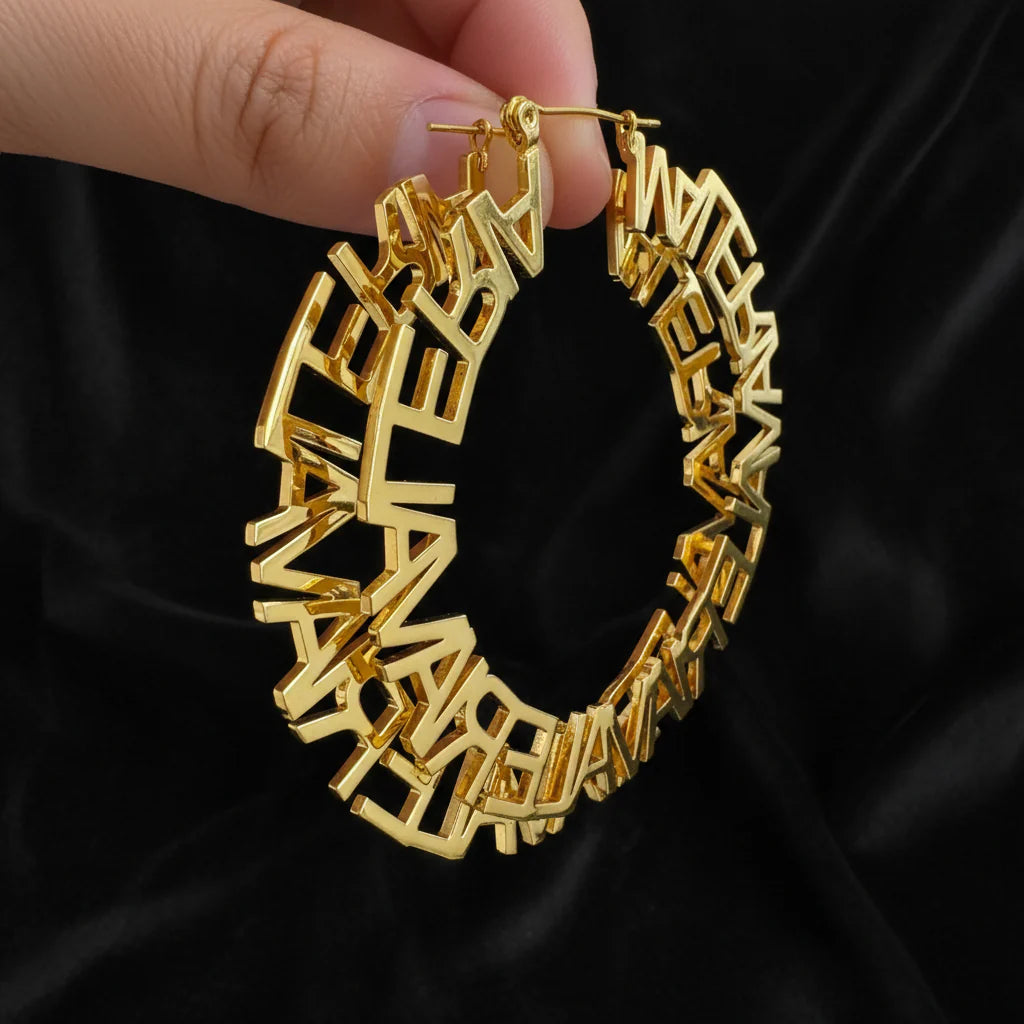 Name Drop Earings Sets