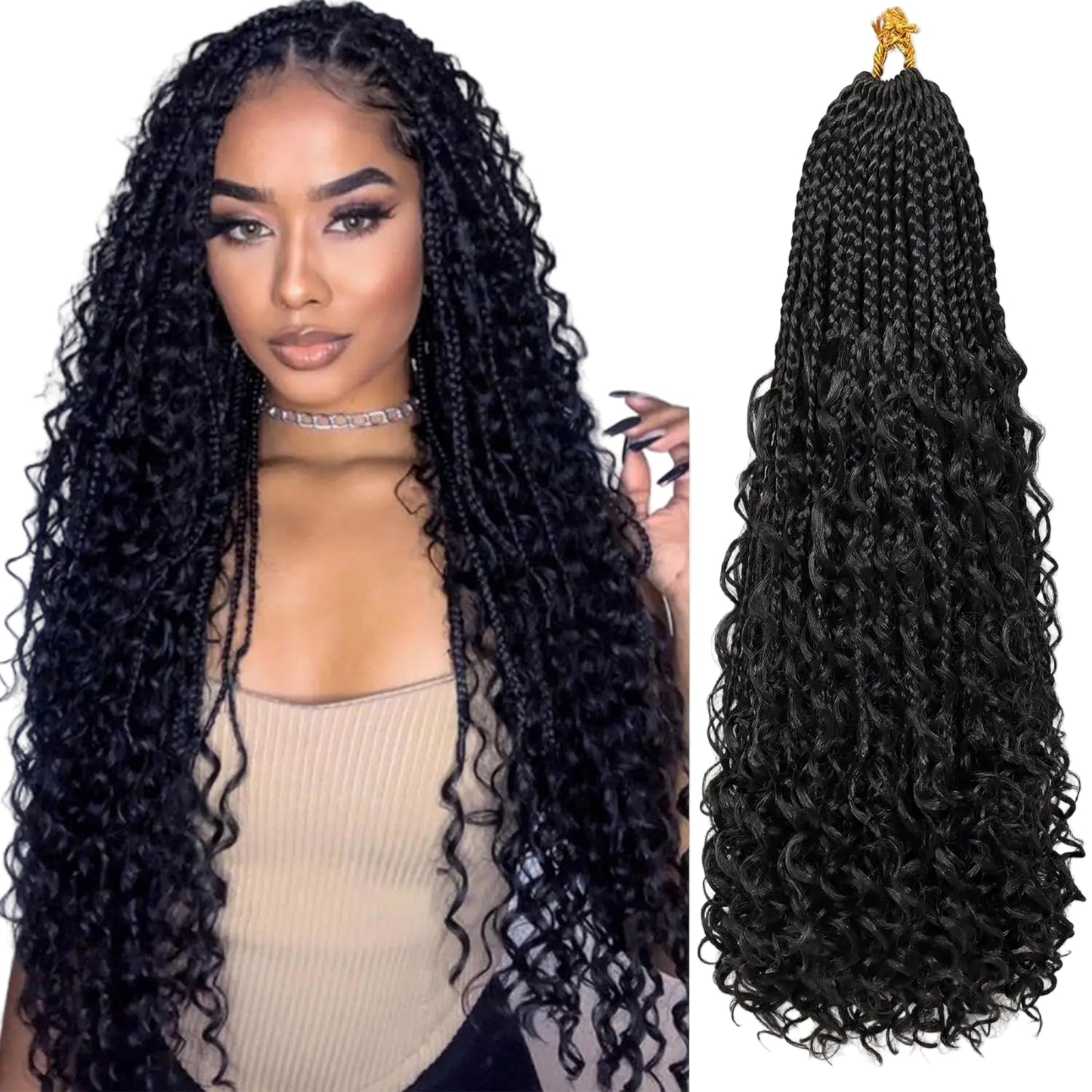 Synthetic Goddess Braids Crochet Hair