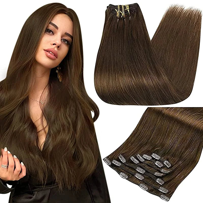 Human Hair Extensions Clips