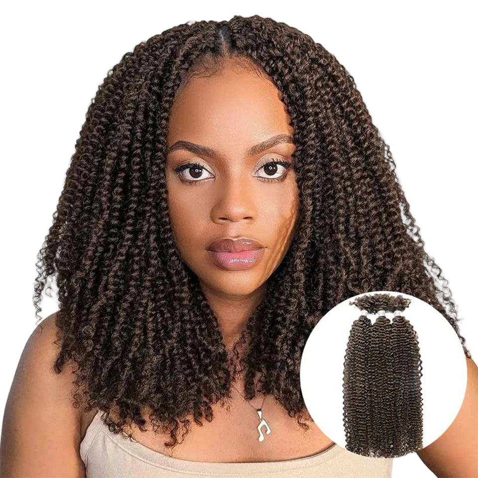 Sleek Kinky Twist Crochet Braiding Hair 100% Human
