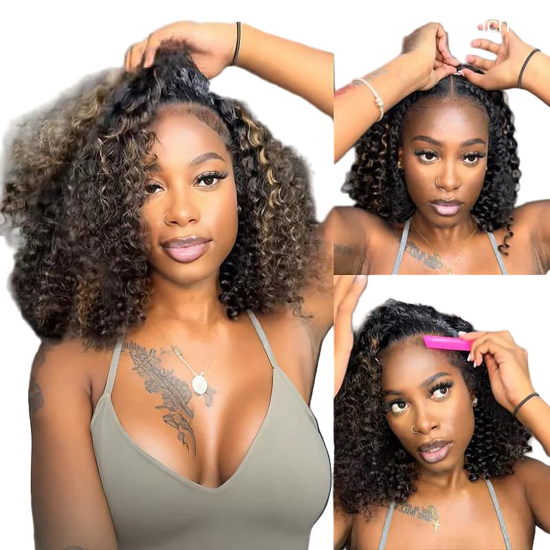 B/30 Highlight Wear Go Glueless Wig Water Wave