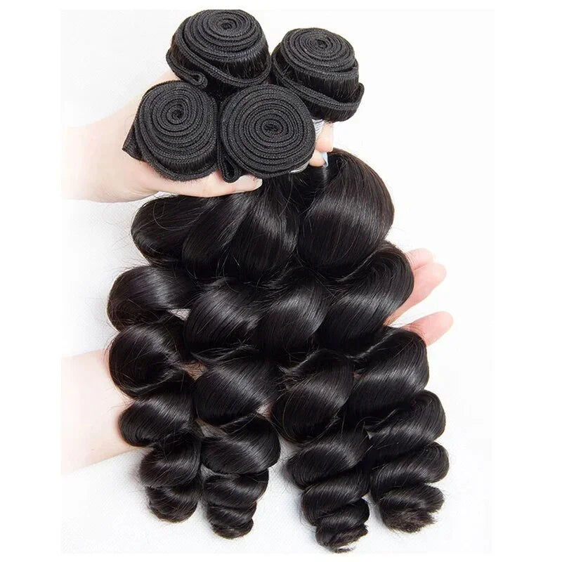 18-40 Inchs Loose Wave Bundles Brazilian Human Hair Weave Bundles 2/4/6 Bundles Deal Top Quality Human Hair Extensions