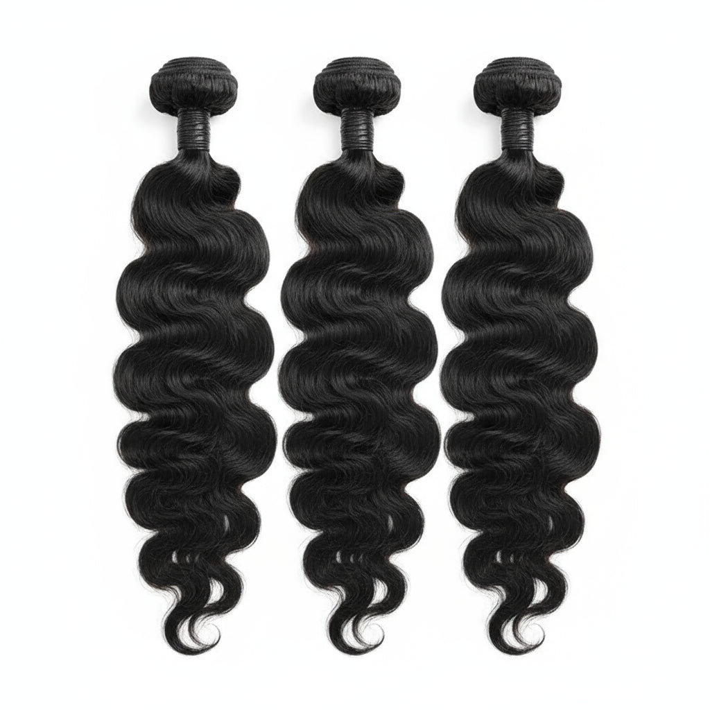 26 Inch Body Wave Bundles With Closure Brazilian Hair Weave 3/4 Bundles With Closure Bundles With 2X6 Closure