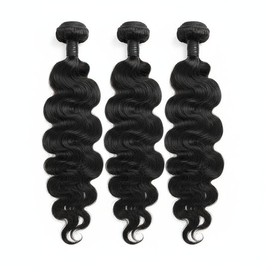 26 Inch Body Wave Bundles With Closure Brazilian Hair Weave 3/4 Bundles With Closure Bundles With 2X6 Closure