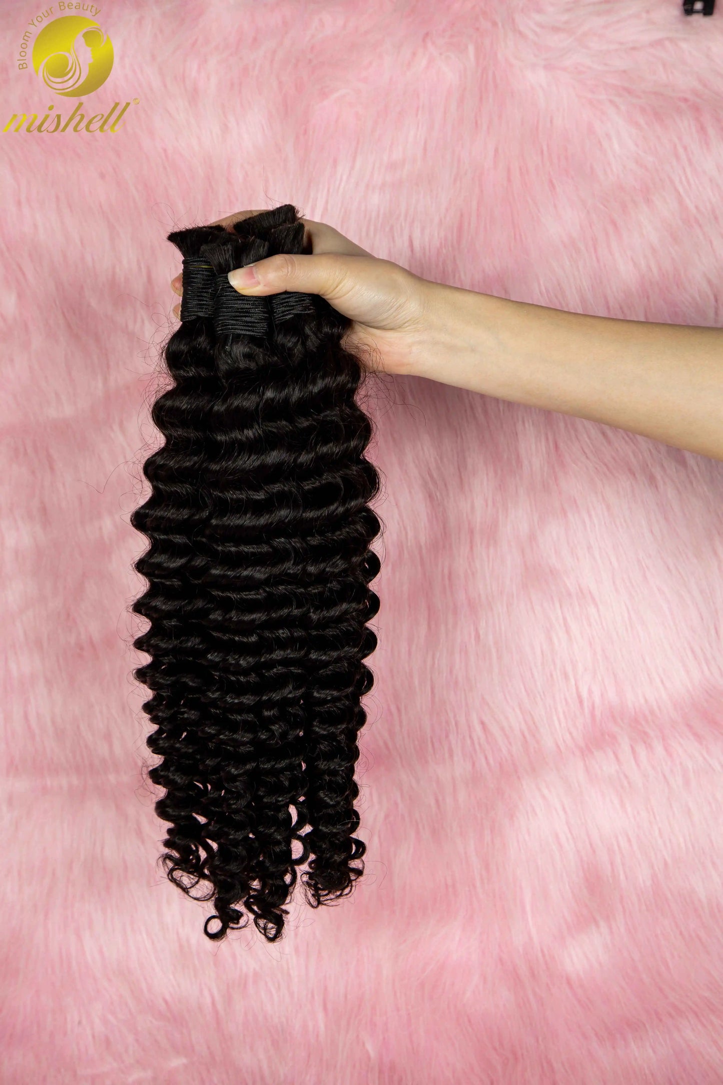 Natural Human Braiding Hair 26 28 Inch Deep Water Wave Bulk Human Hair for Boho Braids No Weft 16A Virgin Curly Hair Extensions