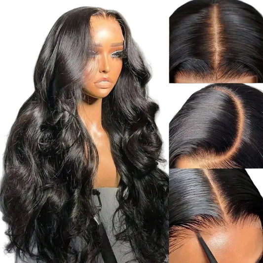 30 Inch Wear And Go Glueless Wigs Human Hair  Pre Cut Lace