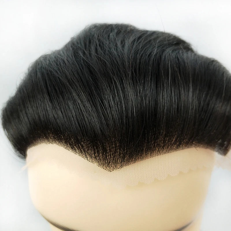 Men's Hairline Toupee Lace Frontal Hairpiece