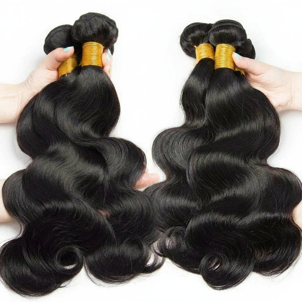 Loose Body Wave Virgin Raw Indian Human Hair 3/4 Bundles Deal Wet And Wavy Hair Weave Extension Double Weft