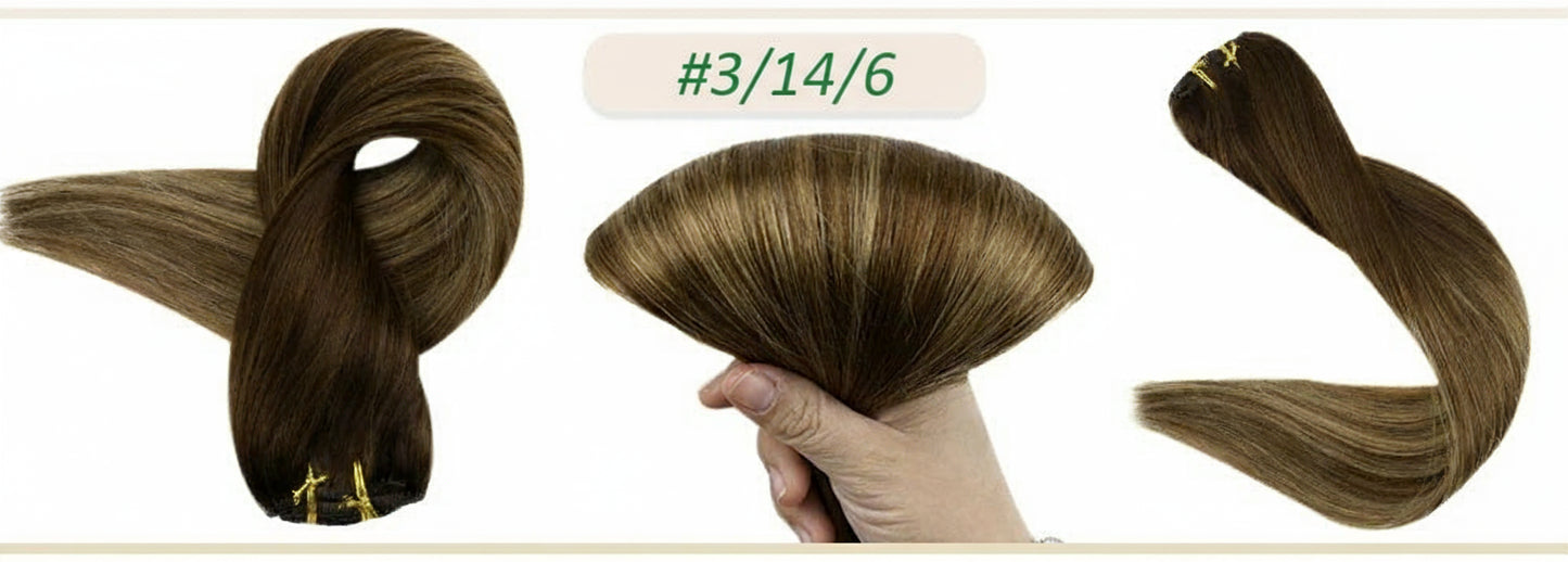 Human Hair Extensions Clips