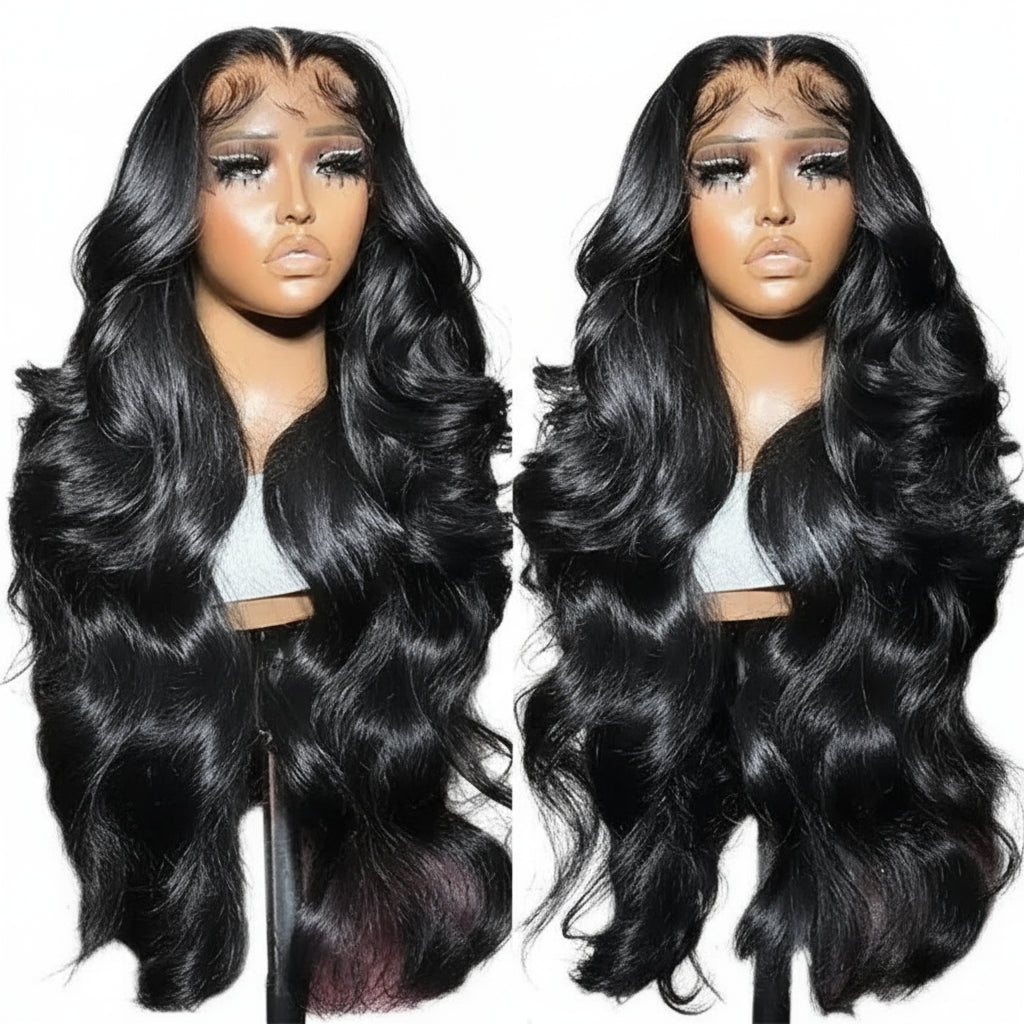 Vietnamese Human Hair Pre Plucked Lace Front Glueless Human Wig