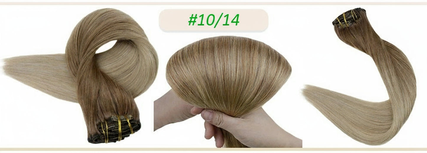 Human Hair Extensions Clips