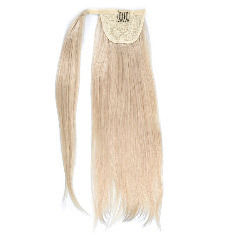 Ponytail Human Hair Straight Clips