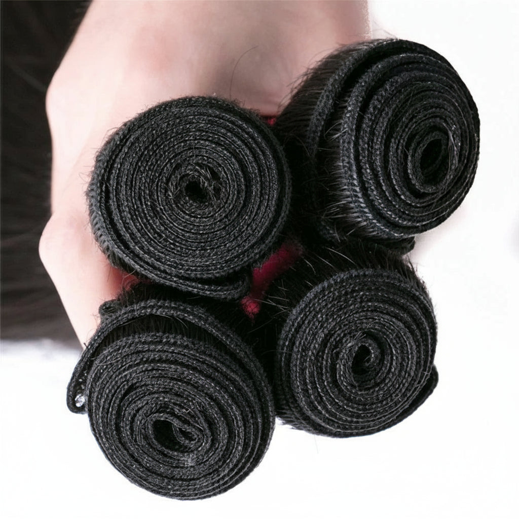 Peruvian Hair Bundles Straight Human Hair Weave Bundles Remy Hair Extension Natural Black 1/3/4 Pcs 8-30 Inches