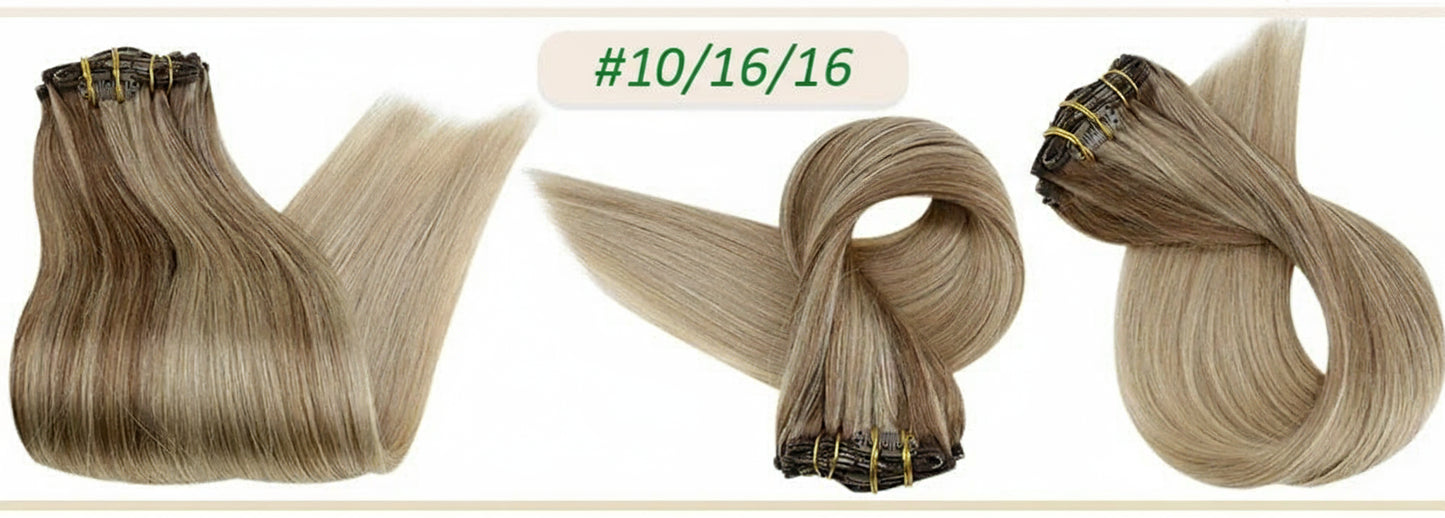 Human Hair Extensions Clips