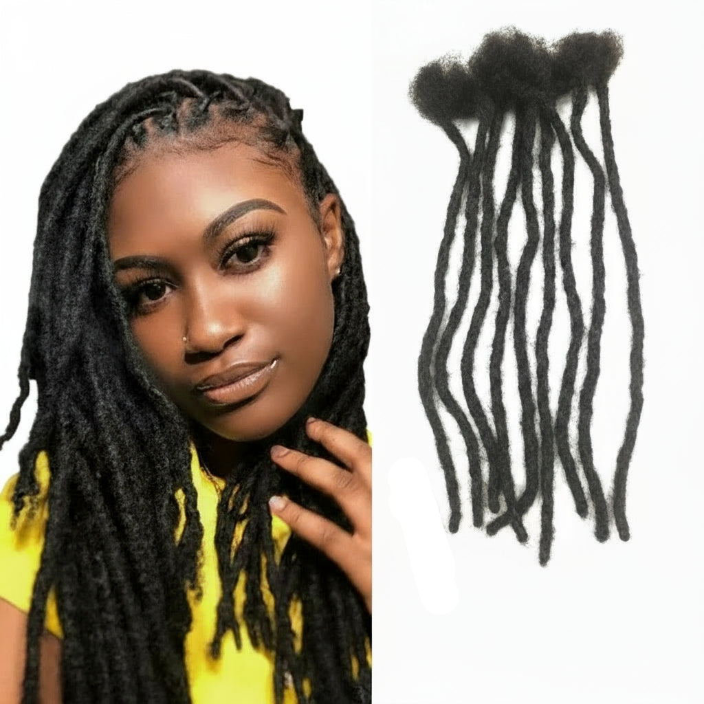 Human Hair Dreadlock Extensions for  Man/Women