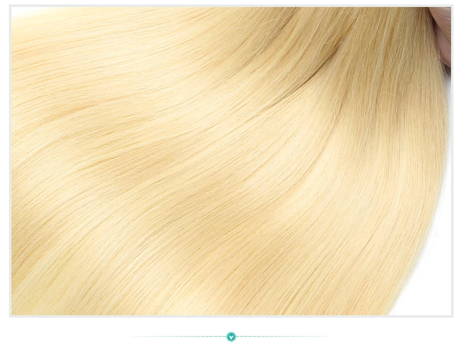 1 3 4 613 Blonde Straight Hair Bundles Brazilian Remy Human Hair Extension Honey Blonde Bundles 30 32 34 36 38 40 Inches