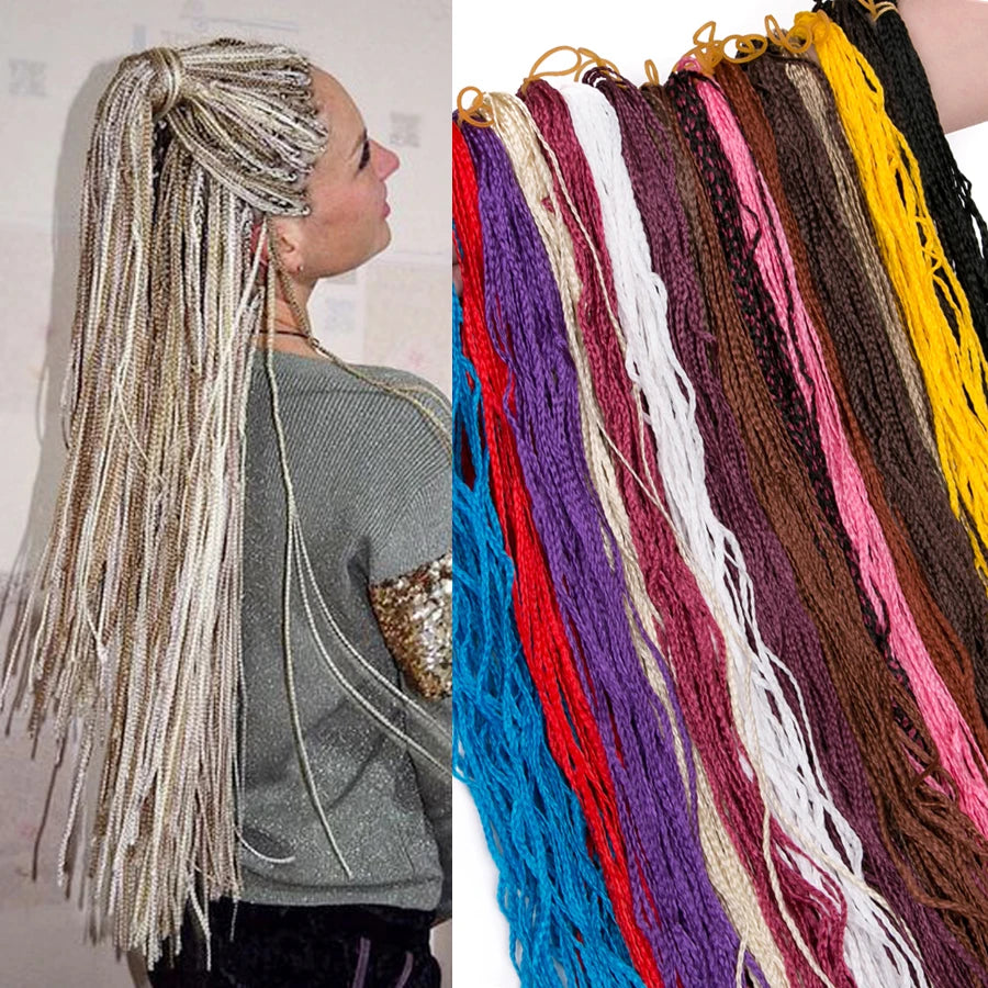 Crochet Braid Synthetic Colorful Hair Extensions