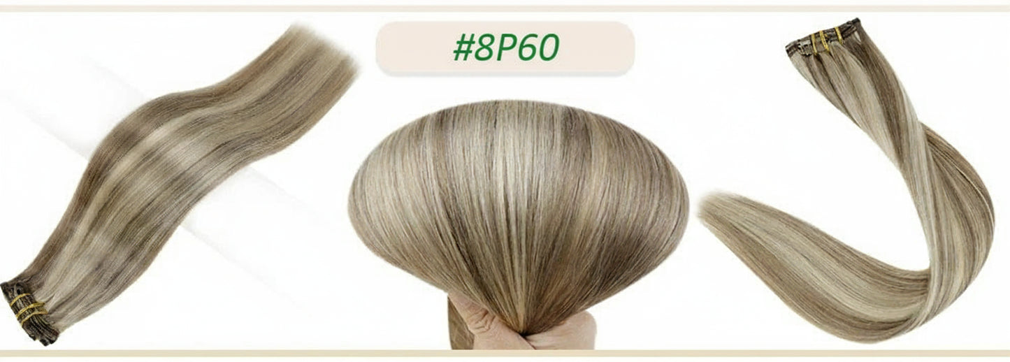 Human Hair Extensions Clips