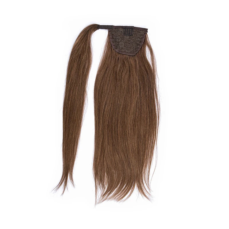 Ponytail Human Hair Straight Clips