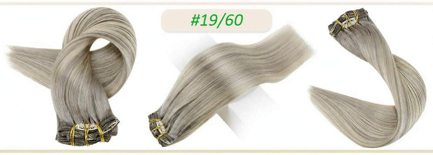 Human Hair Extensions Clips