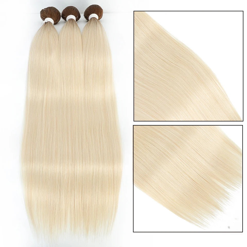 Blonde Straight Hair Bundles Extensions