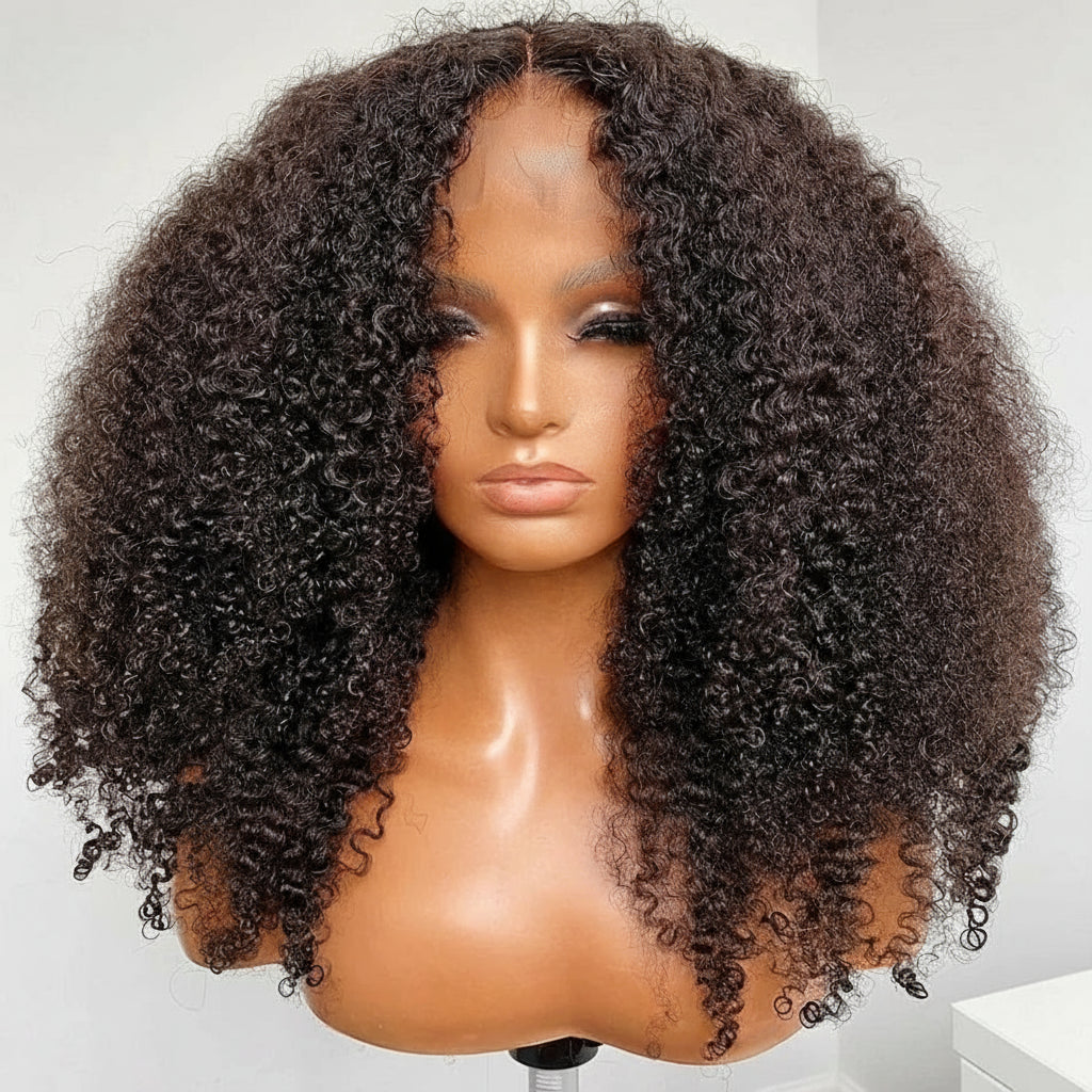 Mongolian Kinky Curly Human 13x4 Hair