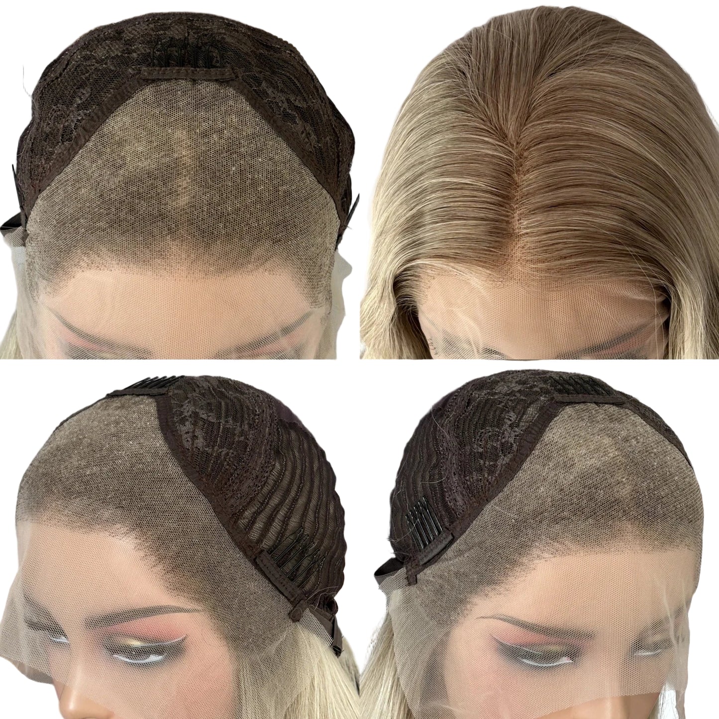 Long Blonde Ombre Straight Wig