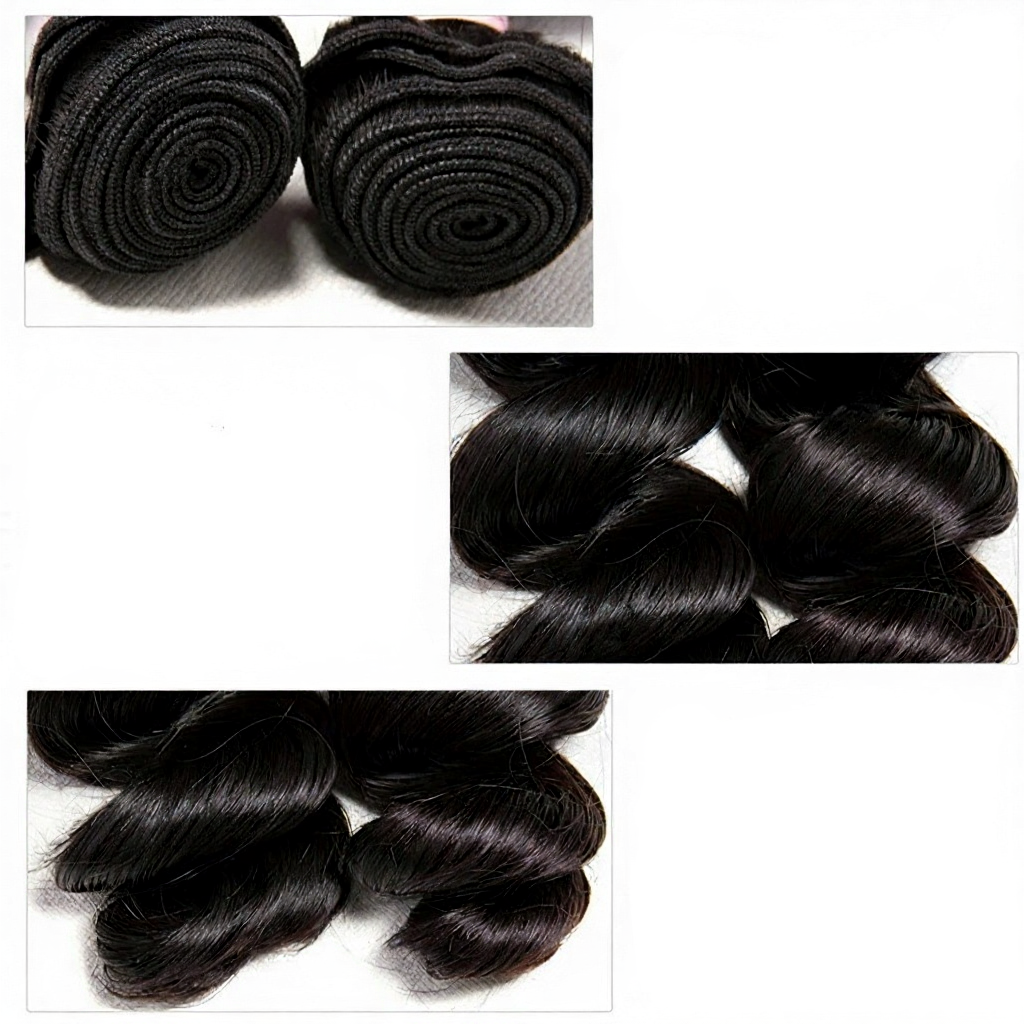 30 Inch Bundles Peruvian Loose Wave Hair Bundles 100% Human Hair Extensions