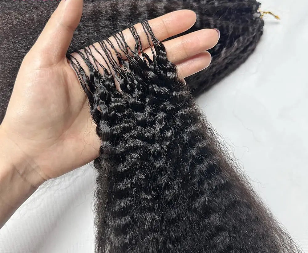 100g/PC Feather Crochet Human Hair Extensions Knotless