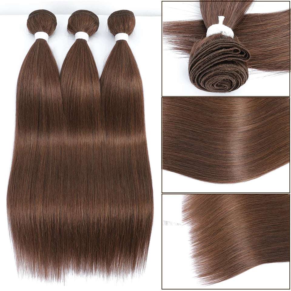 Blonde Straight Hair Bundles Extensions
