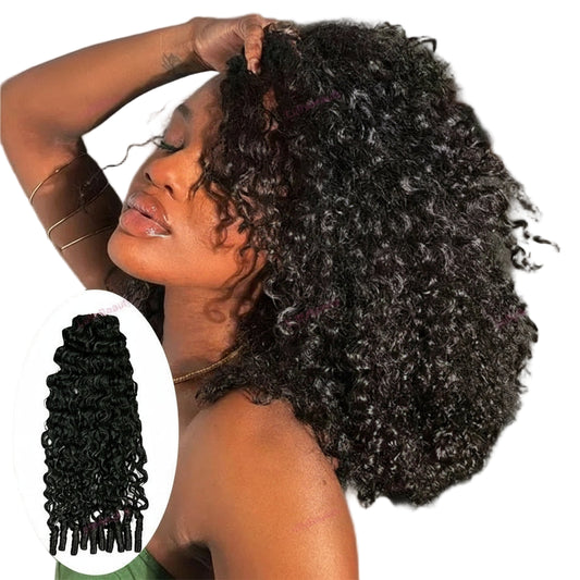 Knotless Curly Crochet Human Hair