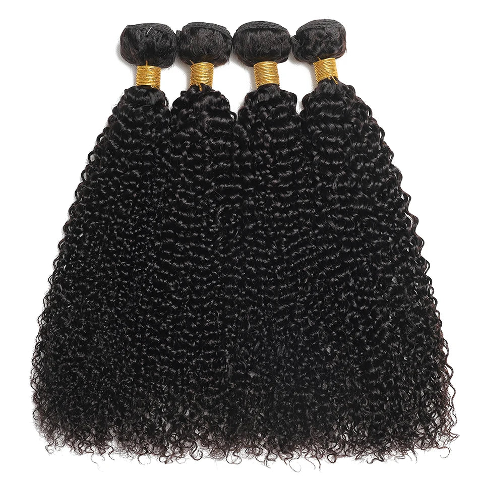 Indian Kinky Curly Human Hair 1 3 4 Bundles Deal Raw Hair Original Human Hair