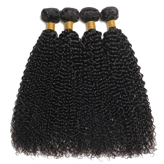 Indian Kinky Curly Human Hair 1 3 4 Bundles Deal Raw Hair Original Human Hair