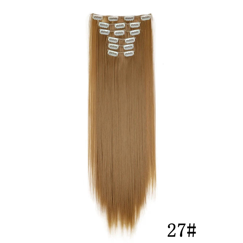 Synthetic Clips in Hair Extensions