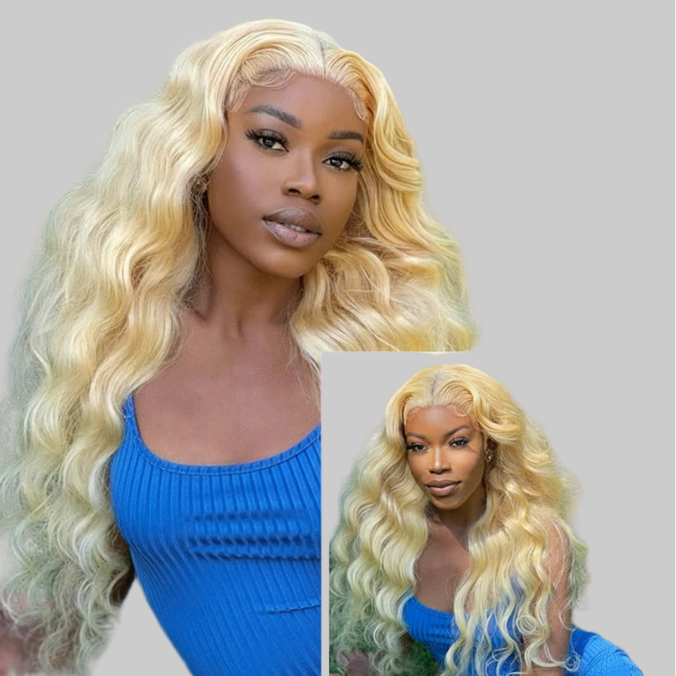 36 44 Inch 250 300 Density Hd Lace Frontal Human Blonde Wig