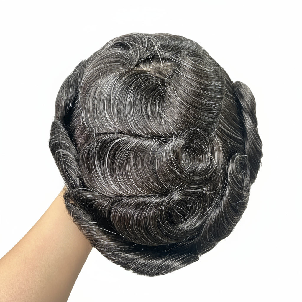New Full Lace Toupee Men French Lace