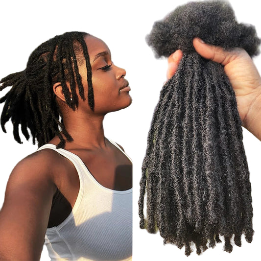 Dreadlock Extension Human Hair 0.6cm Thickness 8 Inch