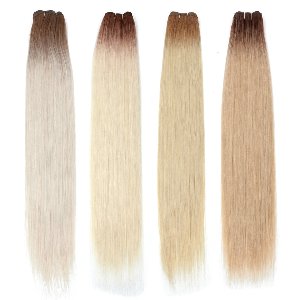 Blonde Straight Hair Bundles Extensions