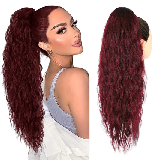 Long Curly Wavy Ponytail Hair Extension