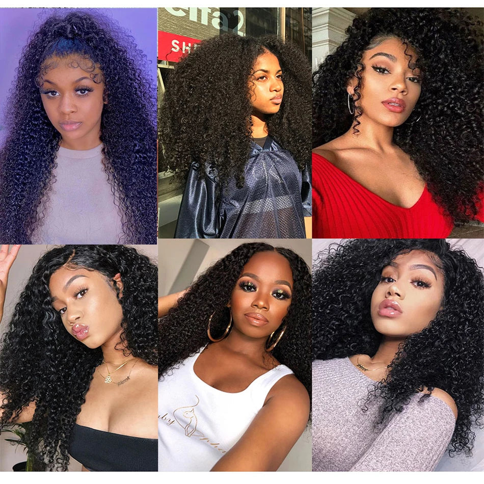 Indian Kinky Curly Human Hair 1 3 4 Bundles Deal Raw Hair Original Human Hair