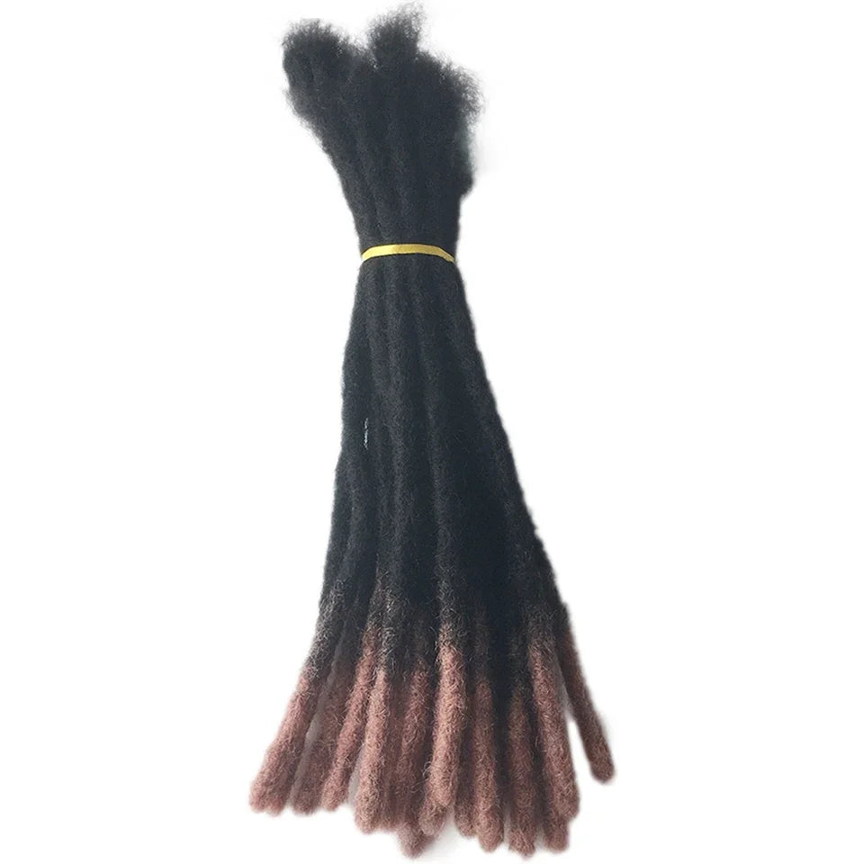 Kinky Straight Human Hair Dreadlocks Loc Extensions Crochet